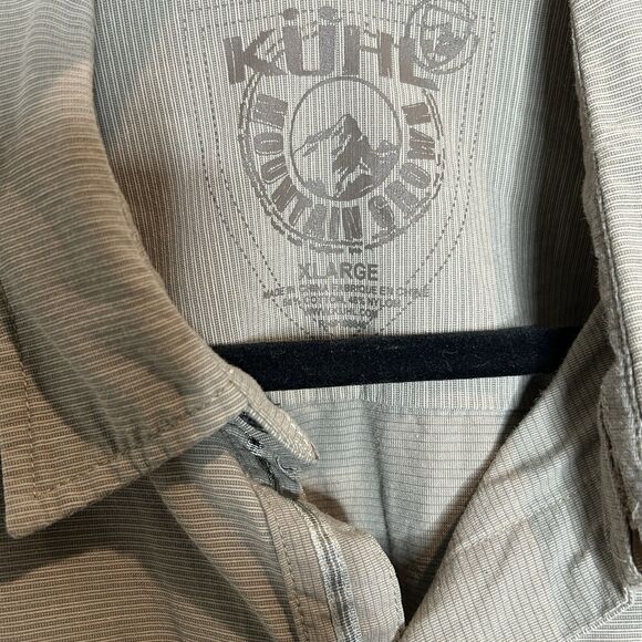 Kuhl Towmey Shirt XL Button Up Long Sleeves Outdoor Hiking Fishing Beige - Picture 3 of 8